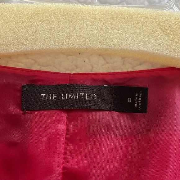 The Limited Red Rich Cap Sleeve Dress MIDI Size Women’s 8 - Picture 13 of 13